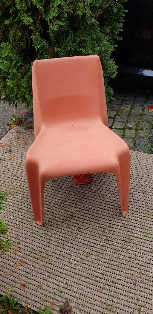 4 x Bofinger stacking chairs, originals