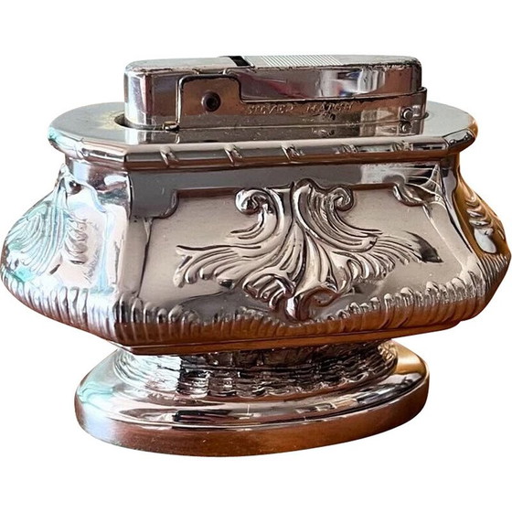 Image 1 of Vintage silver-plated table lighter for Silver Match, France