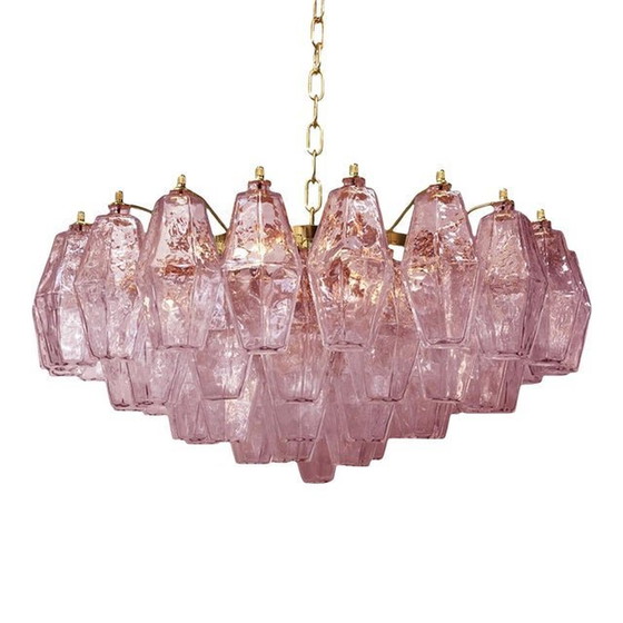 Image 1 of Italian Style Murano Glass Sputnik Chandelier Poliedro