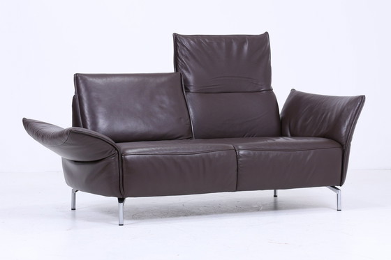 Image 1 of Koinor Designer Sofa - Leather Couch Koinor Vanda E 2 - 2,5 Seater Dark Brown