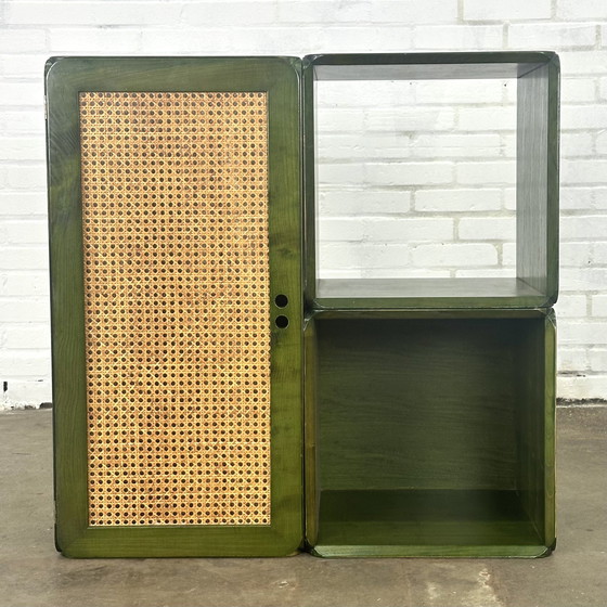 Image 1 of Three modular Samara wall elements by Derk jan de vries for Maisa di Seveso in green