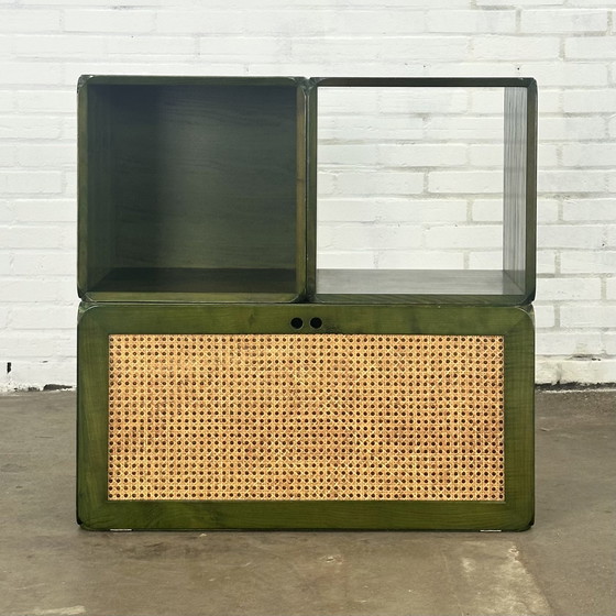 Image 1 of Three modular Samara wall elements by Derk jan de vries for Maisa di Seveso in green