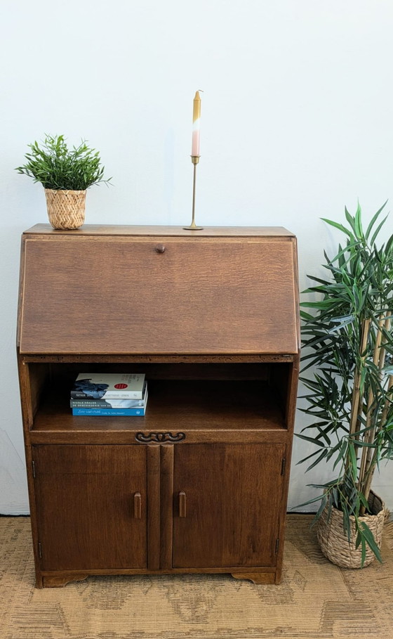 Image 1 of Vintage Art Deco Secretaire