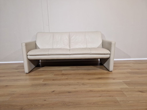 Leolux Farolito 2.5 seater Sofa Cream Leather Hugo de Ruiter