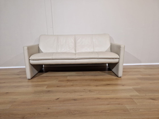 Image 1 of Leolux Farolito 2.5 seater Sofa Cream Leather Hugo de Ruiter