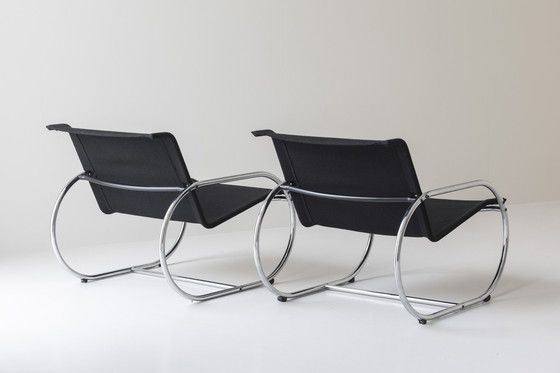 Image 1 of Set Of Two Cantilever Easy Chairs Dating From The 1980S. 