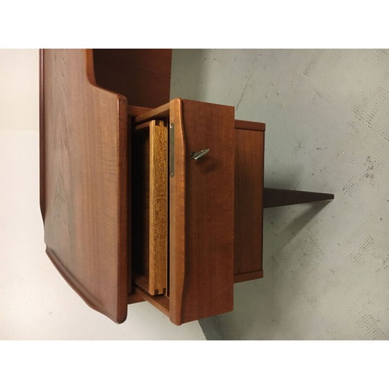 Image 1 of Vintage teak boomerang desk by Peter Lovig Nielsen for Hedensted Møbelfabrik, Denmark 1968