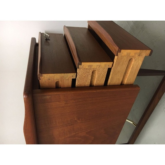 Image 1 of Vintage teak boomerang desk by Peter Lovig Nielsen for Hedensted Møbelfabrik, Denmark 1968