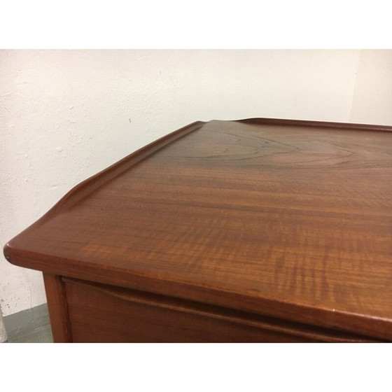 Image 1 of Vintage teak boomerang desk by Peter Lovig Nielsen for Hedensted Møbelfabrik, Denmark 1968