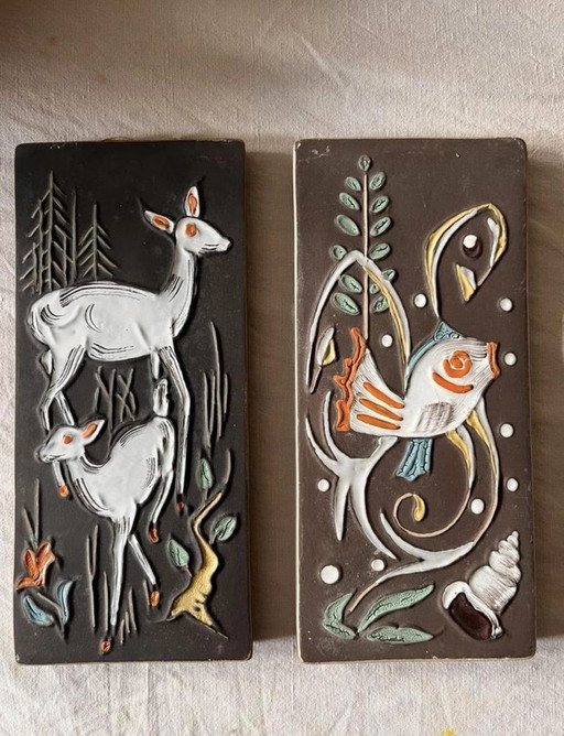 L'Ancora Crown Ceramic Tiles Fish And Deer