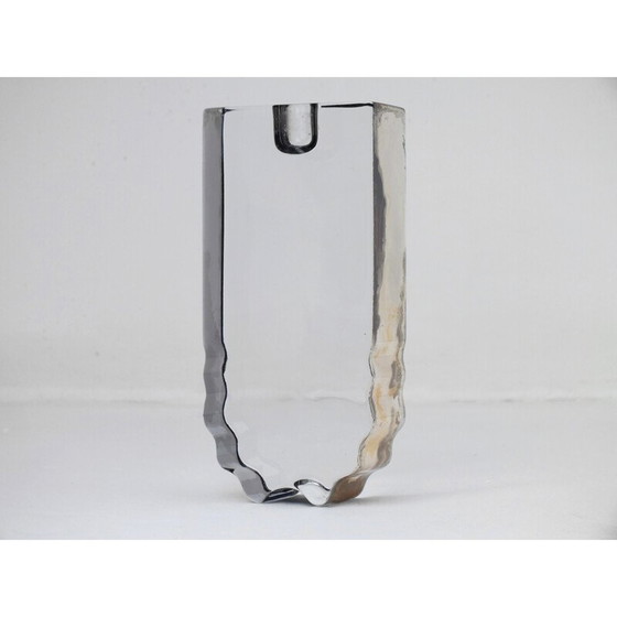 Image 1 of Vintage Ottaviani candlestick in 925 silver and crystal, Italy 1980