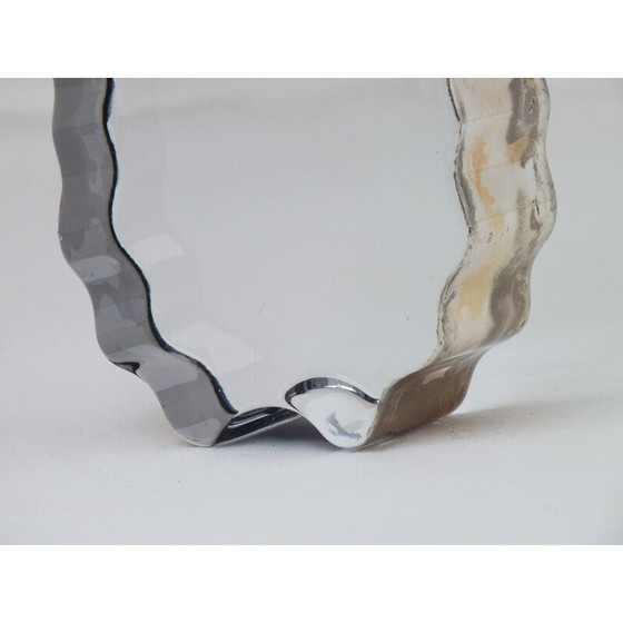 Image 1 of Vintage Ottaviani candlestick in 925 silver and crystal, Italy 1980