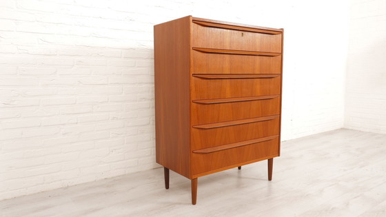 Image 1 of Cassettiera danese vintage | Teak | 6 cassetti | 108 cm