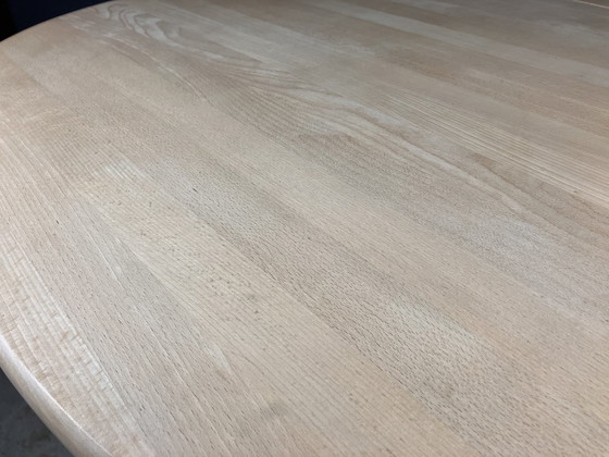 Image 1 of Mesa de comedor de haya de diseño danés ovalada extensible