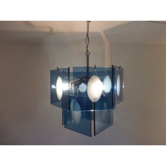 Image 1 of Lampada a sospensione vintage di Gino Visotsi Murano