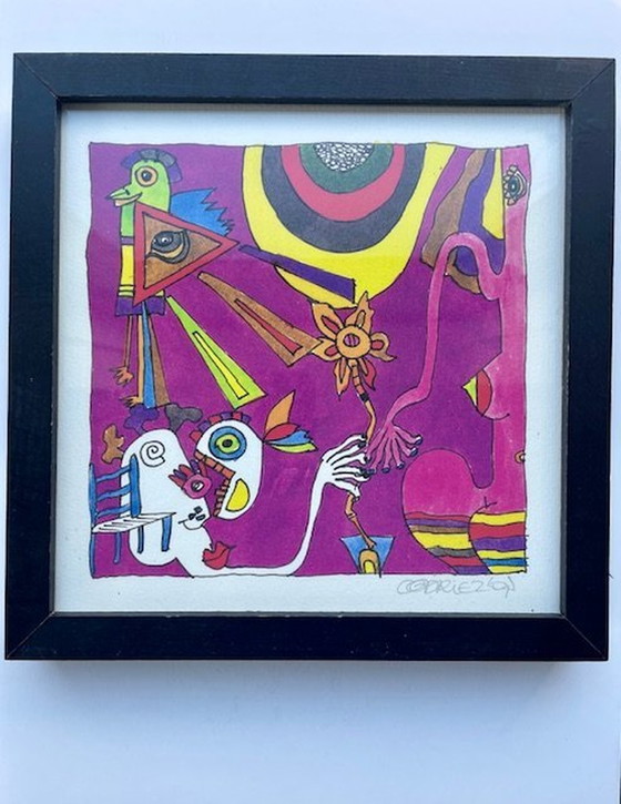 Image 1 of Codriez - 'Untitled' Painting (Corneille Driezen)