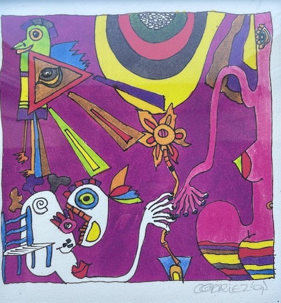 Image 1 of Codriez - 'Untitled' Painting (Corneille Driezen)