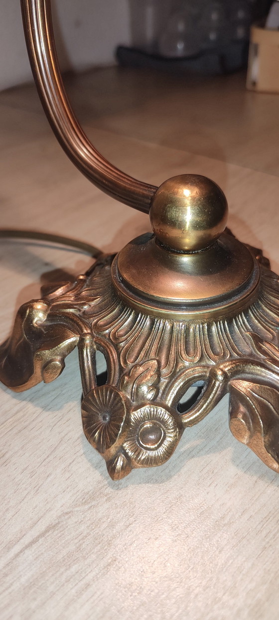 Image 1 of Art Nouveau Bronze Lamp in the Guimard Style