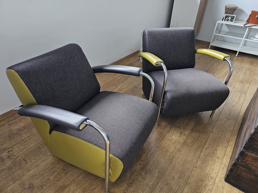 2x Scylla Leolux armchair