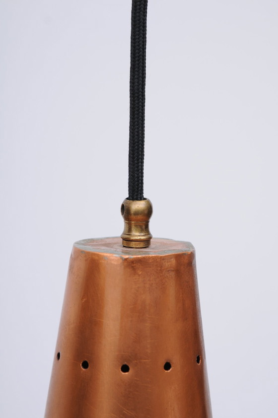 Image 1 of Large copper bag lamp 1960