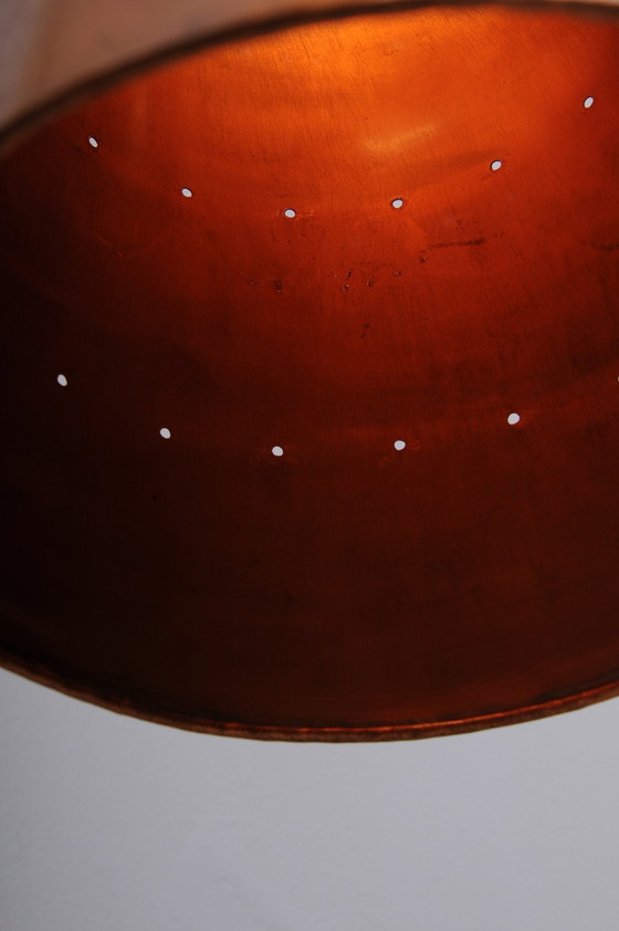 Image 1 of Large copper bag lamp 1960