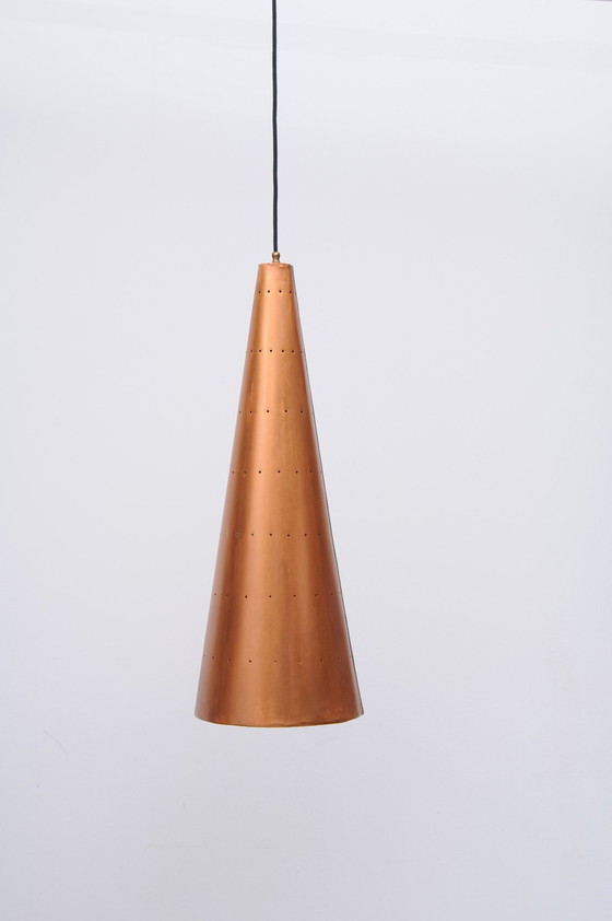 Image 1 of Large copper bag lamp 1960