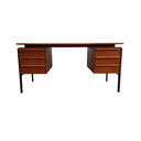 Vintage Freestanding Danish Desk, Executive Desk