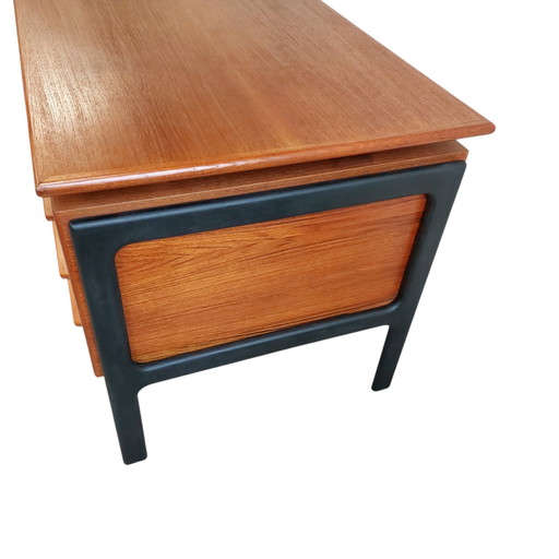 Vintage Freestanding Danish Desk, Executive Desk
