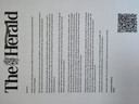 Numéro officiel Banksy du Herald