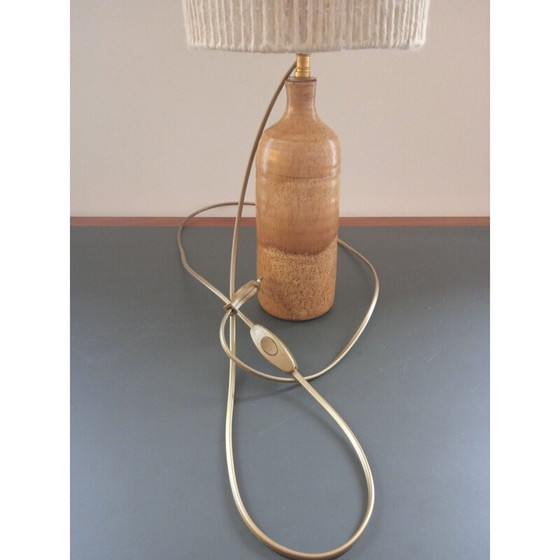 Image 1 of Vintage ceramic lamp with rope shade