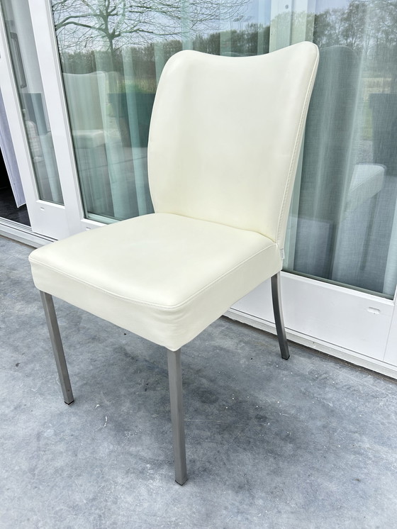 Image 1 of 6x Bert Plantagie leather chairs