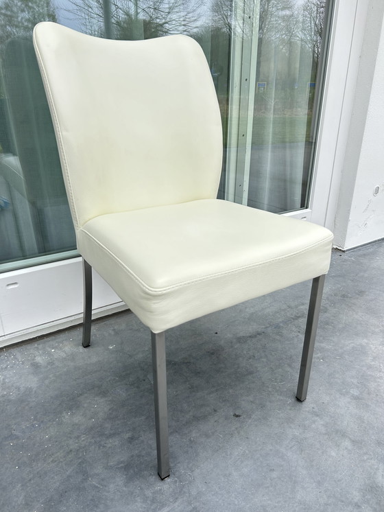 Image 1 of 6x Bert Plantagie leather chairs