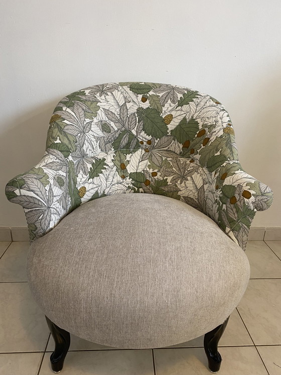 Image 1 of Antique Toad Armchair Completely Refurbished