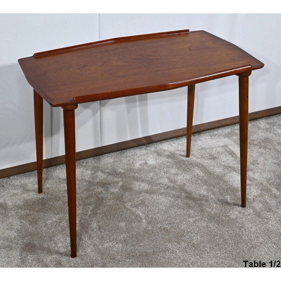 Image 1 of Vintage teak nesting tables by A.Hovmand-Olsen for Mogens Kold, 1950