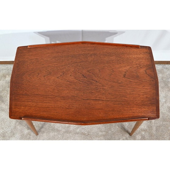 Image 1 of Vintage teak nesting tables by A.Hovmand-Olsen for Mogens Kold, 1950