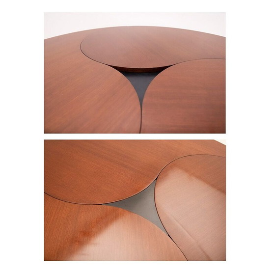 Image 1 of Danish mid century Yin-Yang teak extending dining table by Ole Gjerløv-Knudsen and Torben Lind