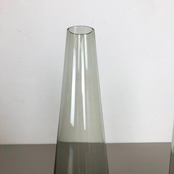 Image 1 of Vintage pair of 2 Turmalin Vases by Wilhelm Wagenfeld for WMF, Germany 1960s