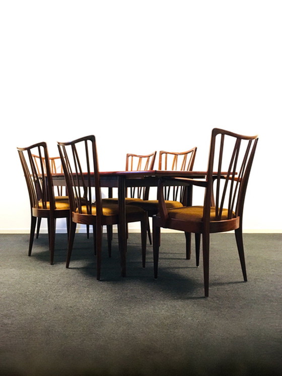 Image 1 of A.A. Patijn for Zijlstra's Meubelfabriek dining room set