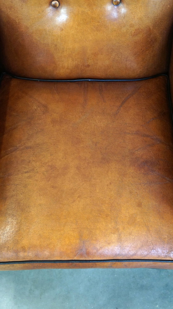 Image 1 of Fauteuil à oreilles en peau de mouton