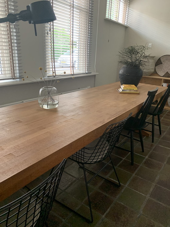 Image 1 of Piet Hein Eek canteen table plus matching bench