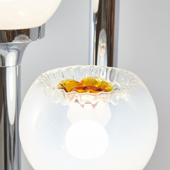 Image 1 of Lampada da terra vintage Mazzega in vetro di Murano, anni '70
