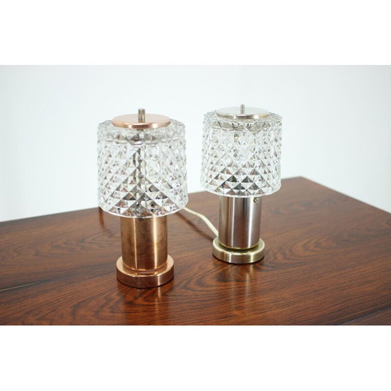 Image 1 of Coppia di lampade da tavolo vintage di Kamenický Šenov, 1970