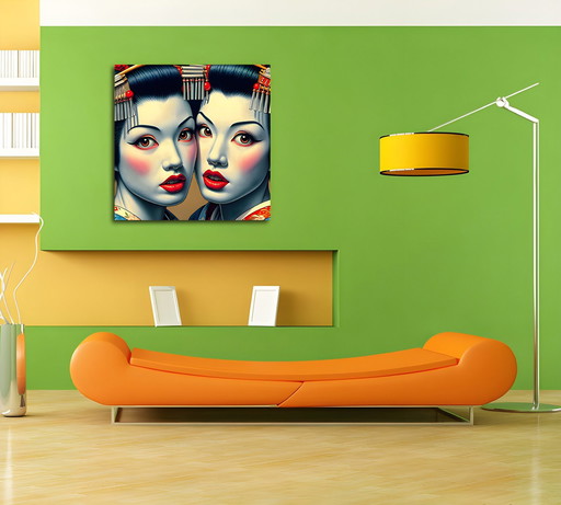 Poster/Banner 'Belgian Geishas'