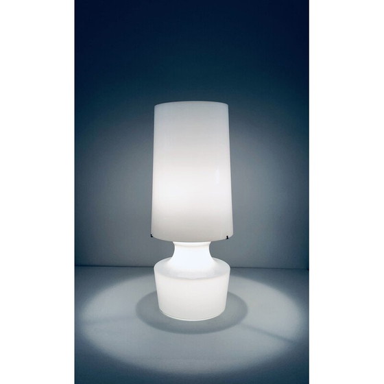 Image 1 of Lampada da soggiorno vintage in vetro bianco, Italia anni '60