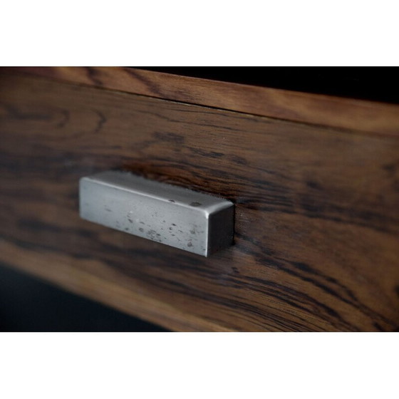 Image 1 of Vintage Rosewood Dressing Table with Oblong Mirror Scandinavian 1970s