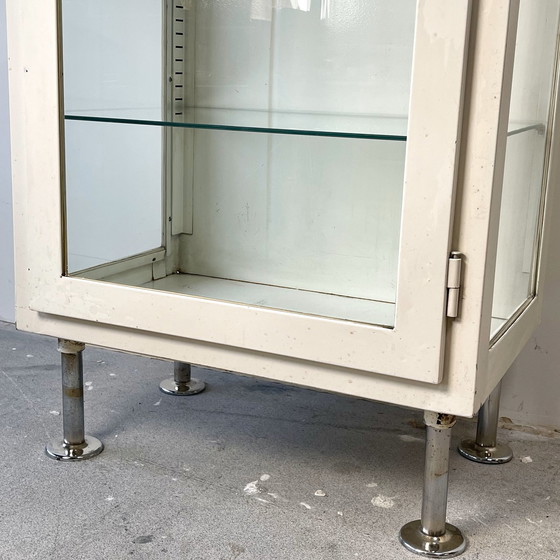 Image 1 of Steel Doctor Cabinet On Chrome Legs