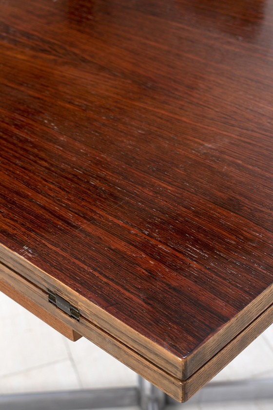 Image 1 of Folding table with rosewood tops