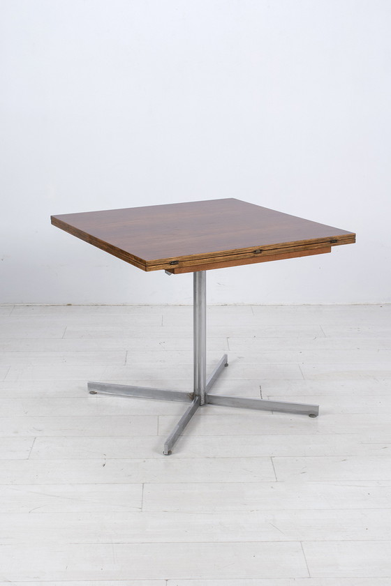 Image 1 of Folding table with rosewood tops