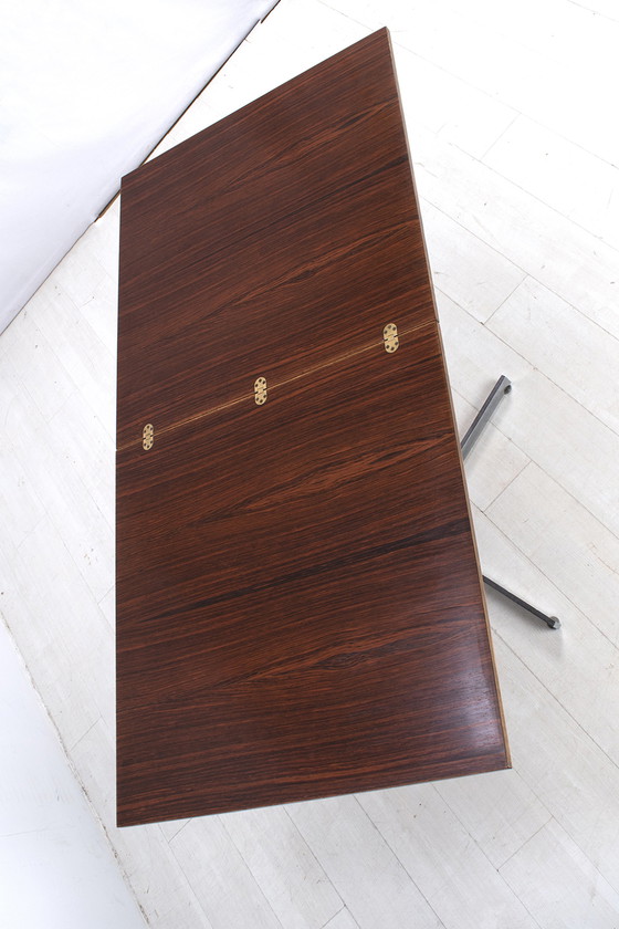 Image 1 of Folding table with rosewood tops