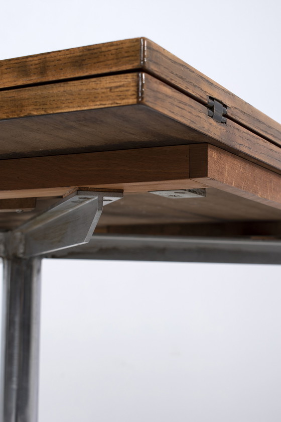 Image 1 of Folding table with rosewood tops